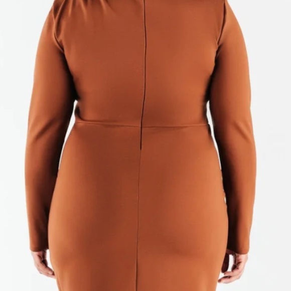 NWT 1X Chloe Kristyn Bianca Ponte Knit Dress in Red - Picture 7 of 11